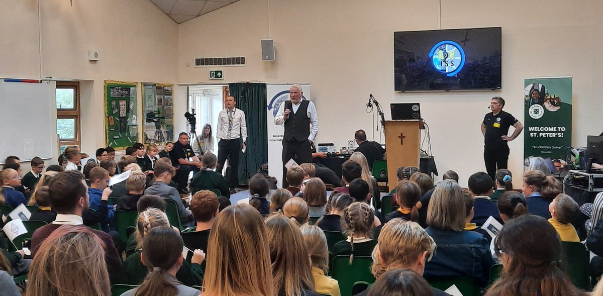 RSGB (@thersgb) on Twitter photo Count down to 10:57 BST for the #amateurradio contact with the <a href="/Space_Station/">International Space Station</a> <a href="/AstroJaws/">Attacker</a> and <a href="/st_peter_thanet/">St Peter's Juniors</a>.
Stream is live at: live.ariss.org
<a href="/ARISS_Intl/">ARISS - Amateur Radio on the ISS</a> <a href="/AMSATUK/">AMSAT-UK</a>
#STEM #outreach #hamr Count down to 10:57 BST for the #amateurradio contact with the <a href="/Space_Station/">International Space Station</a> <a href="/AstroJaws/">Attacker</a> and <a href="/st_peter_thanet/">St Peter's Juniors</a>.
Stream is live at: live.ariss.org
<a href="/ARISS_Intl/">ARISS - Amateur Radio on the ISS</a> <a href="/AMSATUK/">AMSAT-UK</a>
#STEM #outreach #hamr