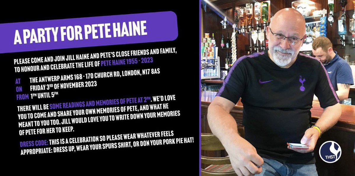 THSTOfficial's tweet photo. Come and join us to celebrate the life of our Pete, the best of men, on November 3. 💙 https://t.co/2ASe7sCZS9