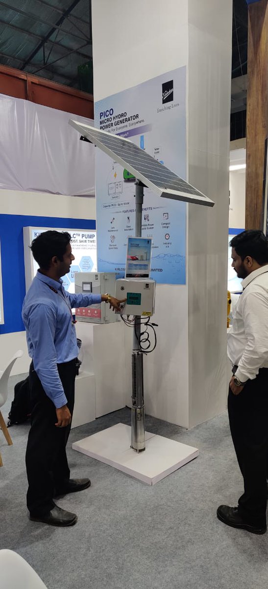 KBLPumps's tweet photo. Experience our top products at #IFAT2023, Mumbai, Day 2:
- Large Non-Clog Submersible Pumps
- Autoprime Pumpsets
- Vertical Turbine Pumps
- Solar Pumping System
Visit us at:
Booth number - G001
Hall number - 01
#KBL #IFATMumbai2023 #KBLPumps #KirloskarBrothersLimited https://t.co/rVX5zDtHsC