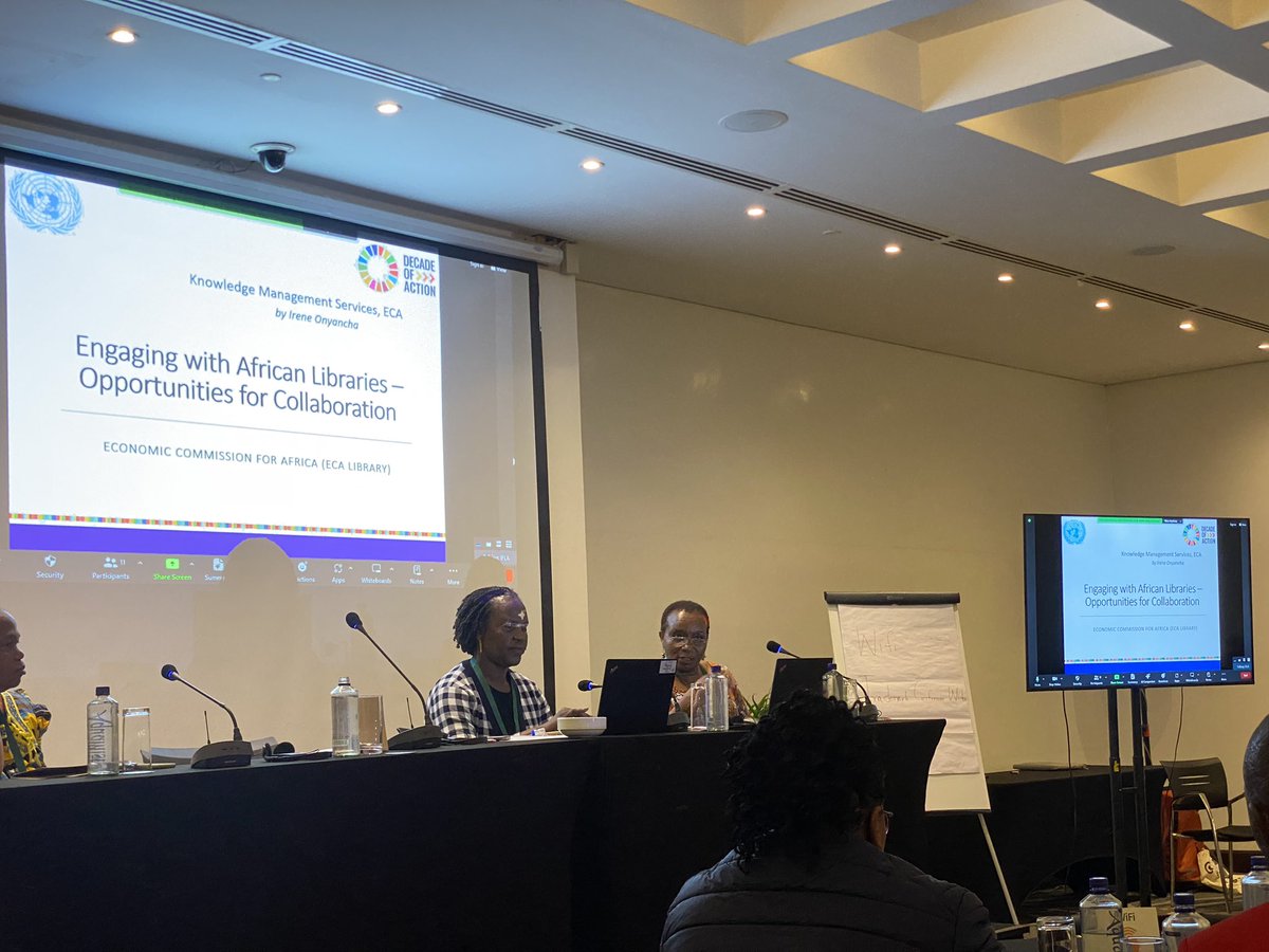 damoyedele's tweet photo. At the on-going @IFLA Regional Workshop for Sub-Saharan Africa, @OnyanchaIrene of @LibraryEca shares progress and evidence of collaborations with African libraries and opportunities that lies ahead to improve equitable #AccessToInformation &amp;knowledge for all.

#Lib4Dev https://t.co/ZkItoRuFGV