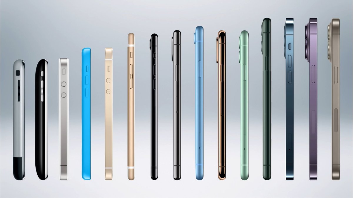 sondesix's tweet image. List of all iPhone taglines
(2007-2023)

• 1st iPhone: &quot;Apple reinvents the phone.&quot;
• iPhone 3G: &quot;The iPhone you have been waiting for.&quot;
• iPhone 3GS: &quot;The fastest, smartest phone yet.&quot;
• iPhone 4: &quot;This changes everything. Again.&quot;
• iPhone 4S: &quot;The most amazing iPhone yet&quot;…