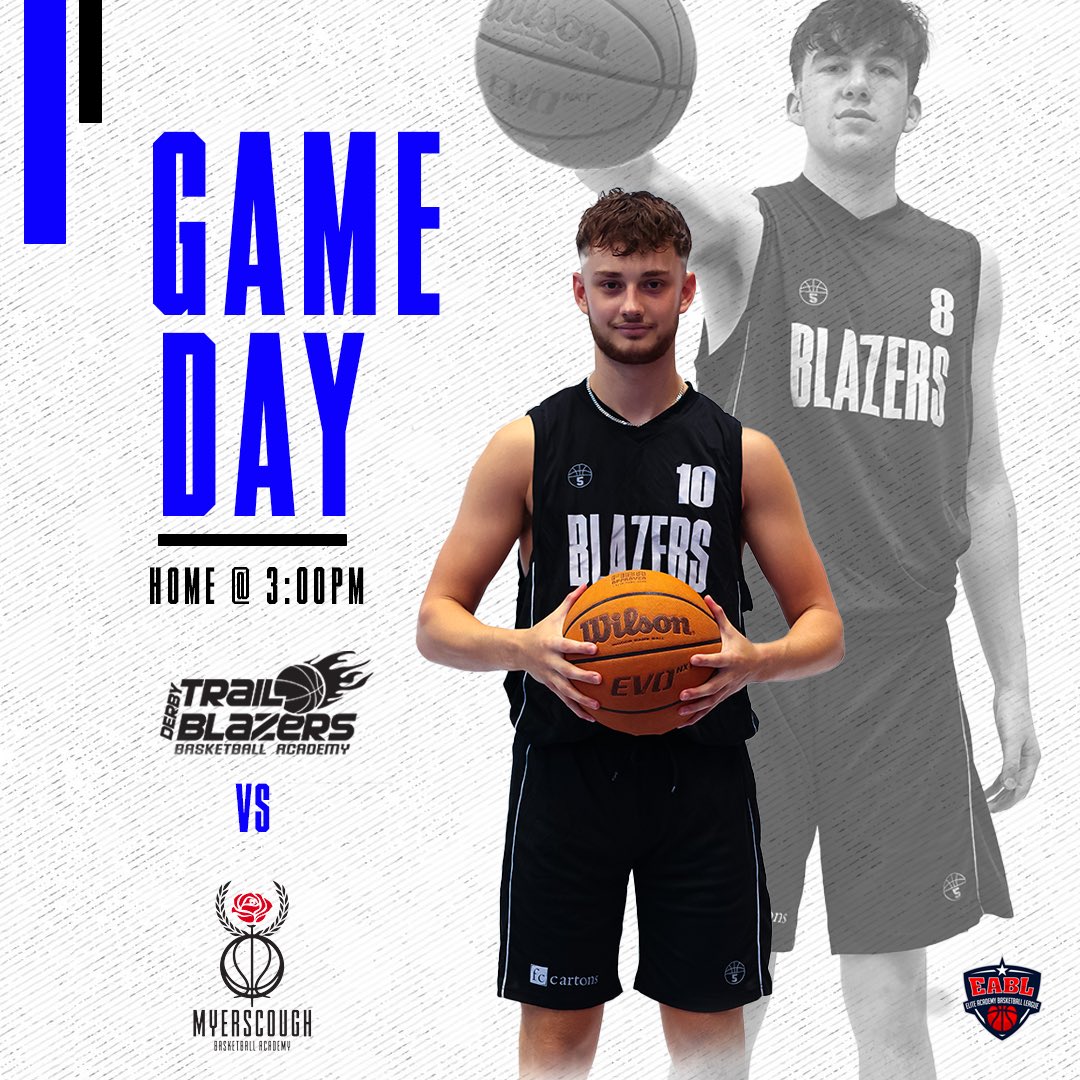 Game day! Derby welcome @myerscough_basketball for the 2nd game of the EABL season! 

📍Broomfield College 
⏰ 3:00PM

<a href="/academybballeng/">Academy Basketball England</a>