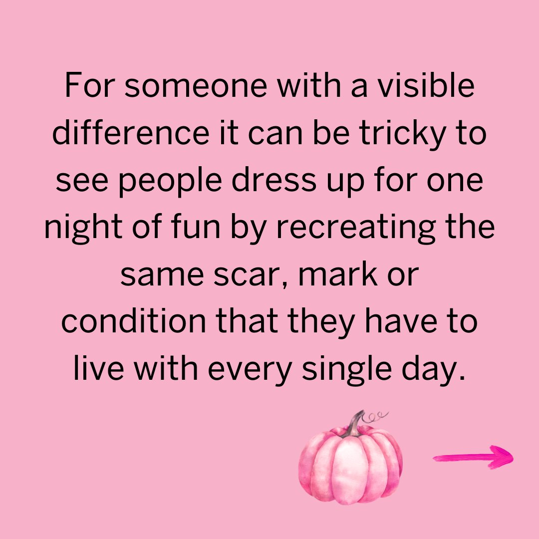 FaceEquality's tweet photo. Dressing up for Halloween is part of the fun, but campaigner Sophie is asking people to think about the impact of using a condition as a costume.

https://t.co/qspRfnGWsl https://t.co/EFxdmEQWaI