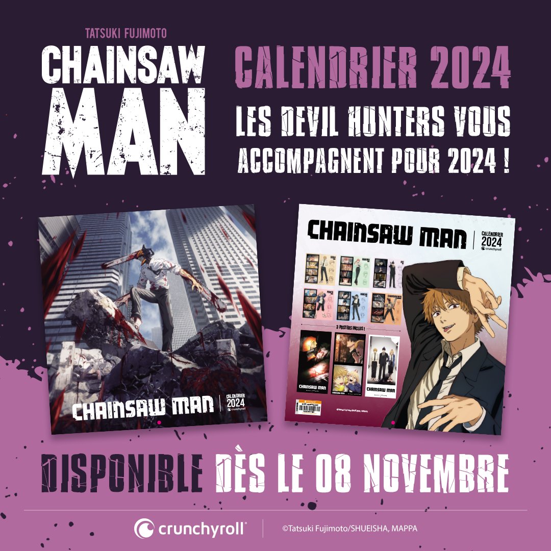 Crunchyroll Manga FR on X: Après Spy x Family, c'est le calendrier  Chainsaw Man 2024 que nous vous dévoilons aujourd'hui ! 📅 Alors pour 2024,  plutôt Spy x Family ou plutôt Chainsaw