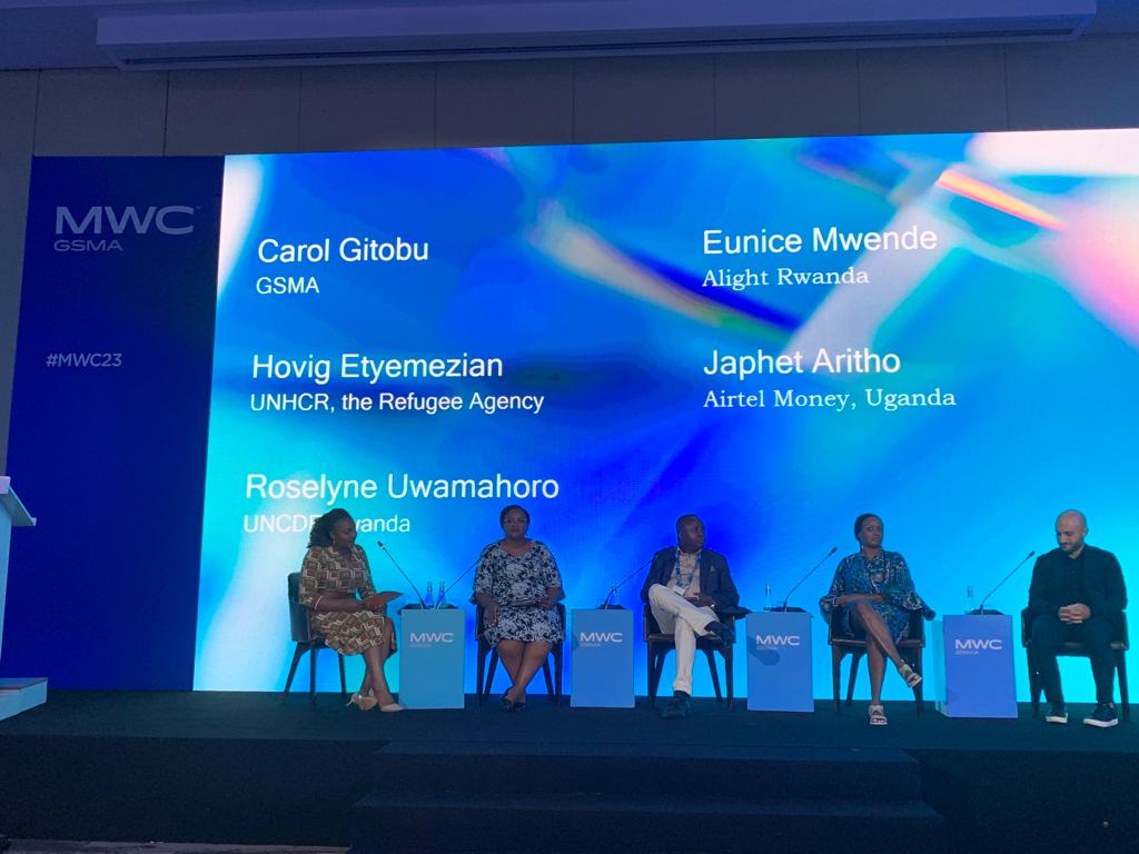GSMAm4d's tweet photo. .@GSMAm4d’s @cmuthoni11 leading our panelists Eunice Mwende, @HovigE, Roselyne Uwamahoro and @japhetaritho in discussing how the development sector can leverage strategic partnerships with policymakers, innovators, #MNOs and more to forge digital #finclusion of the underserved. https://t.co/tyNevWpJxJ
