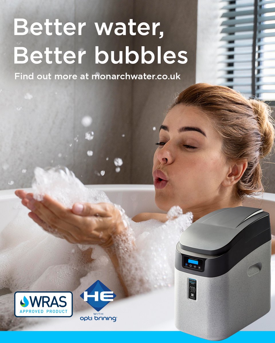 MONARCHWATER's tweet image. Not only do you get a more satisfying bath with a Monarch softener, you will also spend far less money on bathing products.

Learn more about the benefits of soft water here:
shorturl.at/pyCET

#softener #bubblebaths #softwater #relaxation #bathroomhacks #metime
