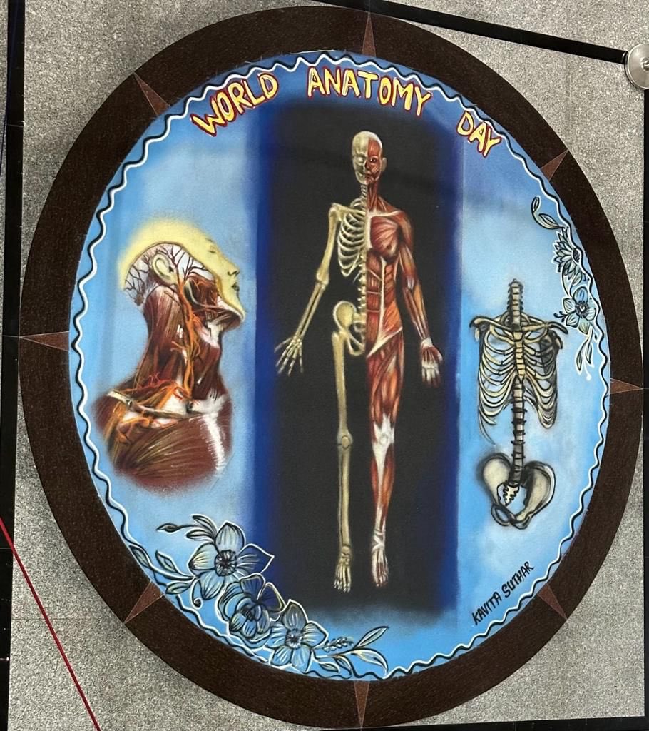 Medical students starts their journey of learning from Anatomy which has a huge role in shaping future patient care. Department of Anatomy celebrated “World Anatomy Day” on 15 October by felicitating families of body donor by Hon’ble justice Shri Vinit Mathur in presence of ED