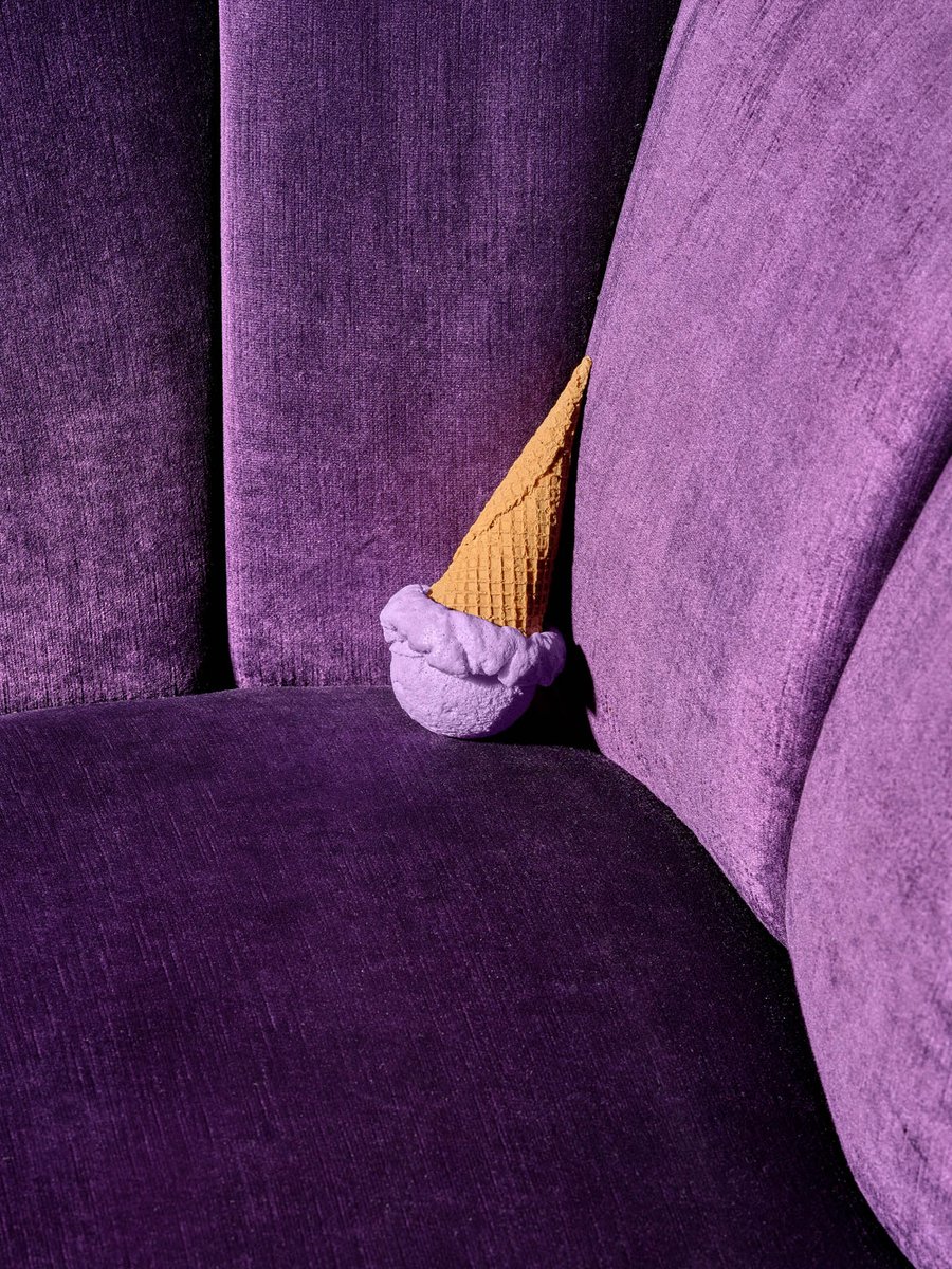#AsSeenInPrint | LA-based photographer <a href="/justinbettman/">Justin Bettman</a> looks back at the recent past in his nostalgic series "Sofa Spectrum." Retro objects revel in hues of rich orange, deep purple, sunshine yellow and bubblegum pink.

Witness their vibrancy in Aesthetica: bit.ly/2Mu5c1c
