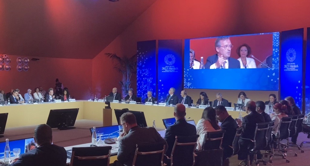 British International Investment (@britishintinv) on Twitter photo We had a busy week at the <a href="/WorldBank/">World Bank</a> Annual Meetings in Marrakech, where we:
🖊️Signed a $500m partnership with <a href="/ILXFund/">ILX</a> for the UN SDGs
🤝Commemorated our investment in <a href="/BankDashen/">Dashen Bank</a> with <a href="/FMO_development/">FMO - Dutch entrepreneurial development bank</a>
🗣️<a href="/nickodonohoe/">Nick O'Donohoe</a> spoke on the Water Scarcity in the MENA region roundtable We had a busy week at the <a href="/WorldBank/">World Bank</a> Annual Meetings in Marrakech, where we:
🖊️Signed a $500m partnership with <a href="/ILXFund/">ILX</a> for the UN SDGs
🤝Commemorated our investment in <a href="/BankDashen/">Dashen Bank</a> with <a href="/FMO_development/">FMO - Dutch entrepreneurial development bank</a>
🗣️<a href="/nickodonohoe/">Nick O'Donohoe</a> spoke on the Water Scarcity in the MENA region roundtable