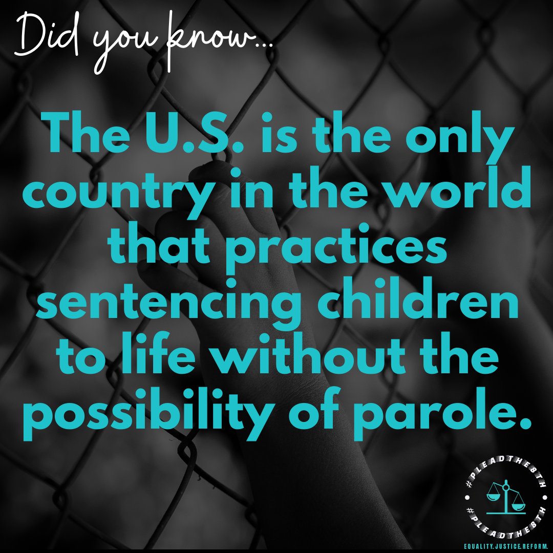 The U.S. stands alone in the world, sentencing children to die in prison.  🌍❌ #UniqueForTheWrongReasons #EndJLWOP #JusticeForYouth