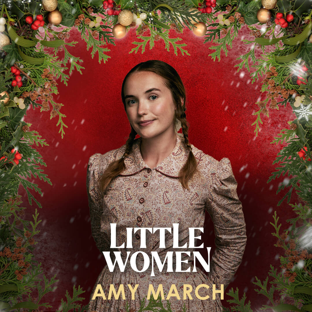 Meet the March family of #littlewomen✨ Amy March, played by @juliabrownactor, is the youngest March girl. Amy is an artist who adores visual beauty and has a weakness for pretty possessions. Little Woman arrives Fri 8 Dec - Sat 23 Dec Book your seats: bit.ly/3rUYoyv