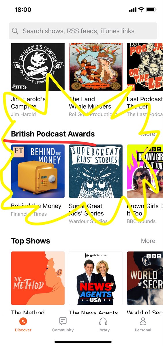 Listeners in the UK, we have curated a section of British Podcast Awards' winners. Don't forget to check it out and you might get some inspiration! 😝