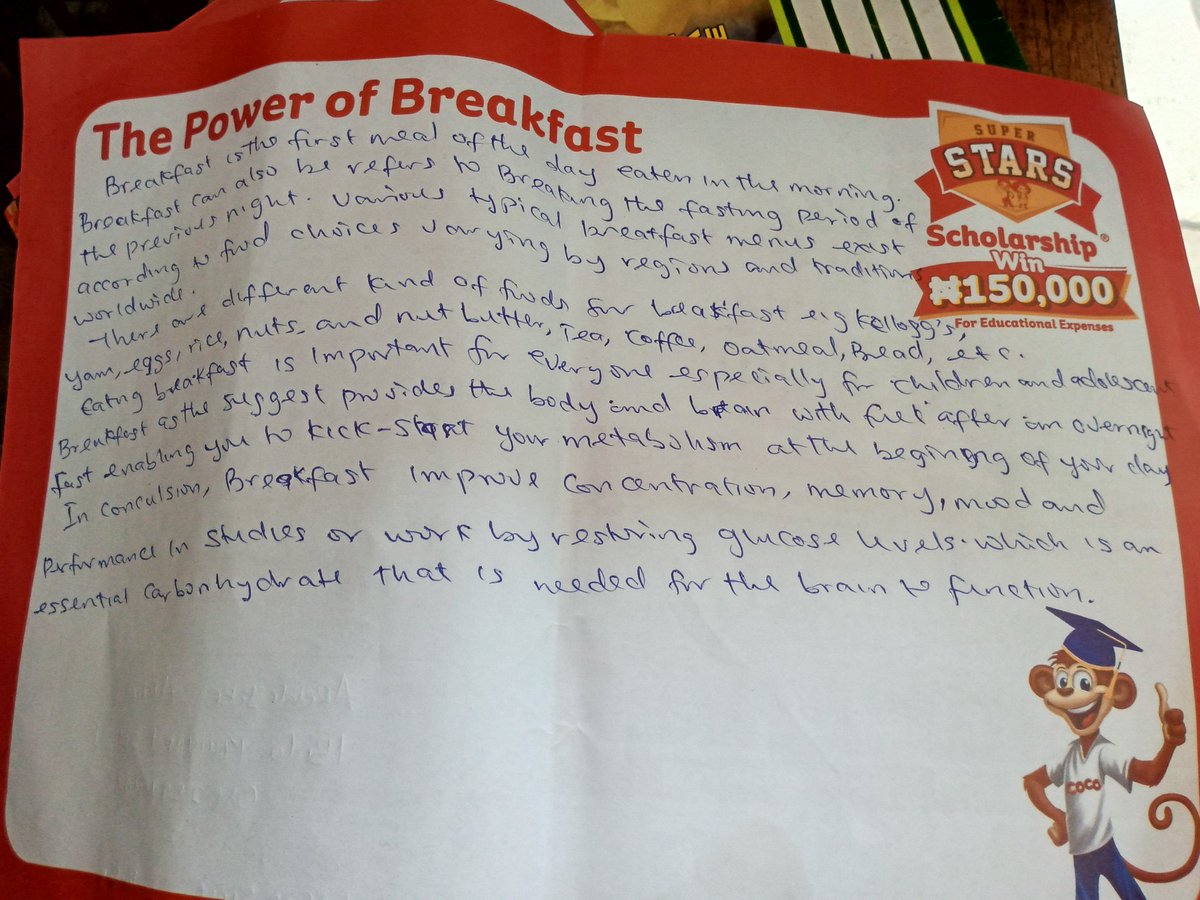 Bashpumpy's tweet image. #kelloggsSuperStars
#kelloggsScholarship