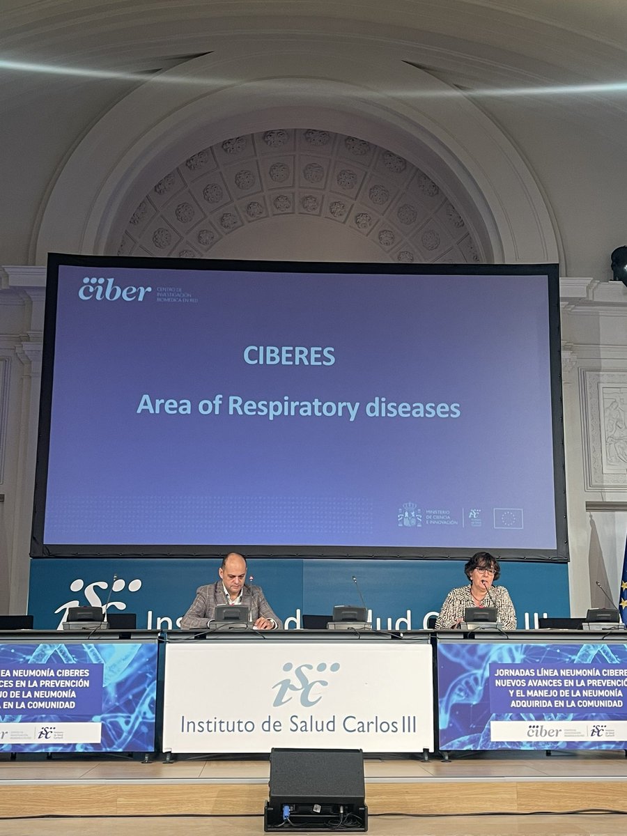 Julio Sempere (@juliobioq) on Twitter photo Empezamos las Jornadas Línea #Neumonia del @CIBERES y presentada por los Dres. <a href="/carmenardanuy/">carmen ardanuy</a> <a href="/yusteneumo/">Jose Yuste</a>. ¡Hablemos de neumonías! <a href="/SaludISCIII/">Instituto de Salud Carlos III (ISCIII)</a> Empezamos las Jornadas Línea #Neumonia del @CIBERES y presentada por los Dres. <a href="/carmenardanuy/">carmen ardanuy</a> <a href="/yusteneumo/">Jose Yuste</a>. ¡Hablemos de neumonías! <a href="/SaludISCIII/">Instituto de Salud Carlos III (ISCIII)</a>