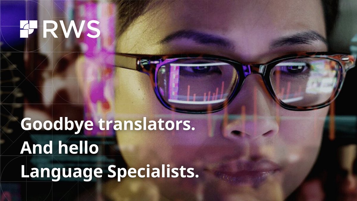 RWSGroup's tweet photo. Everything has changed for today’s translators, except for one thing: their job title.
Well, it’s time to say hello, Language Specialists: https://t.co/FgYf6cvVlC
#translator #translators #translation #language #L10n #localization #LanguageSpecialists #LanguageSpecialist https://t.co/LhazT6nUbq