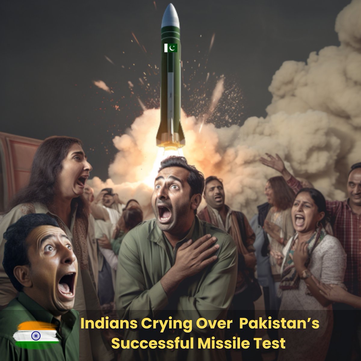 #Pakistan today conducted a successful flight test of #Ababeel Weapon System.  

But Godi media/ social media started crying on the test fight.  

#GodiMedia #India #Pakistan #MissileTest