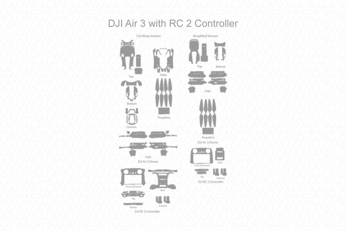DJI Air 3 with RC 2 Controller Skin Template Vector 2023 by VecRas

Buy Now:bit.ly/3rYqw40

#dji #djiAir3drone #vinyl #droneskin #controllerskin #dronecontrollerskin #djidroneskin #vinylskin #vinylskinforprotection #cameraskin #cameraskins #cameraprotection #dskinz