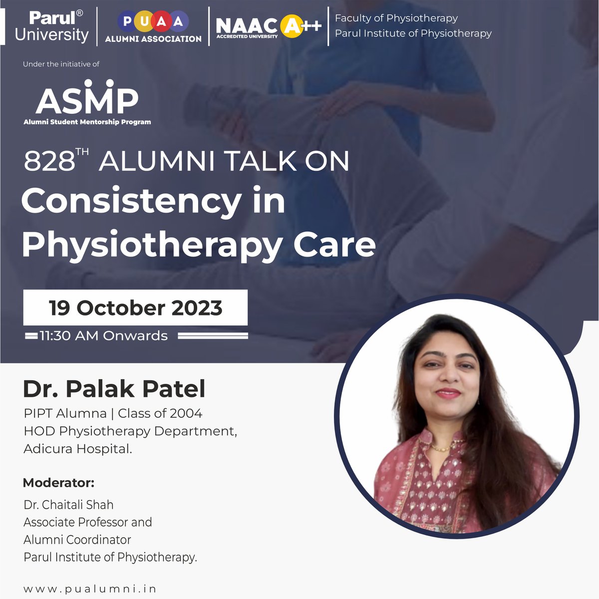ParulAlumni's tweet image. Knowledge shared is knowledge squared!

As part of the Alumni Student Mentorship Program, Parul University Alumni Association, in collaboration with PIPT, organizes an Alumni Talk on 19.10.2023.

#ASMP #AlumniTalk
 #PIPT #Class_Of_2004
#PUAlumniAssociation
#ParulUniversity
