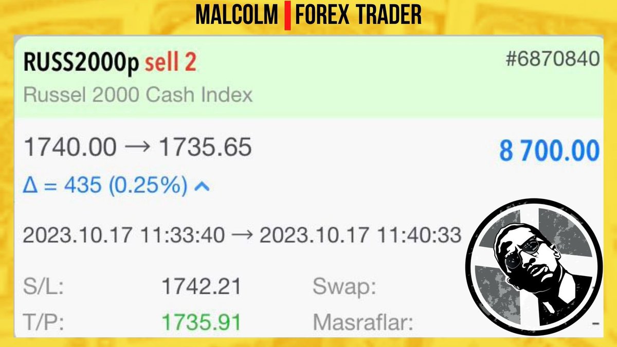 ♦️ABD endeksine aralıksız çalışmalar sonucu 🔥🔥🔥

♦️Bu rakamlar büyük fon yöneten biri için çok değil. Size çok geliyorsa bu rakamları 10’a, 100’e, 1000’e bölün 👊

🚩KAZANÇ; 8.700 $ / 242.730 ₺💰

♦️Sürdürülebilir KAZANÇ, Malcolm ile mümkün 👇

💢t.me/malcolmforextr…