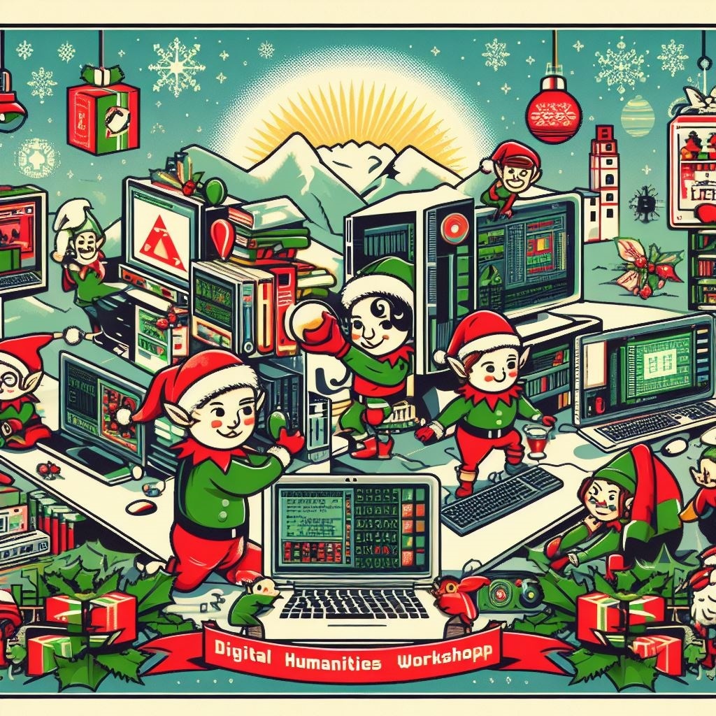 DariahFi's tweet photo. Have you heard... that the DARIAH-FI Christmas Workshop has an official date of December 19? And YOU are warmly invited! Read our National Coordinator, Risto Turunen's post and SAVE THE DATE! https://t.co/bassvfj3ih #DARIAHFI #FINCLARIAH #DARIAH #DH https://t.co/YvfmZpQcqs