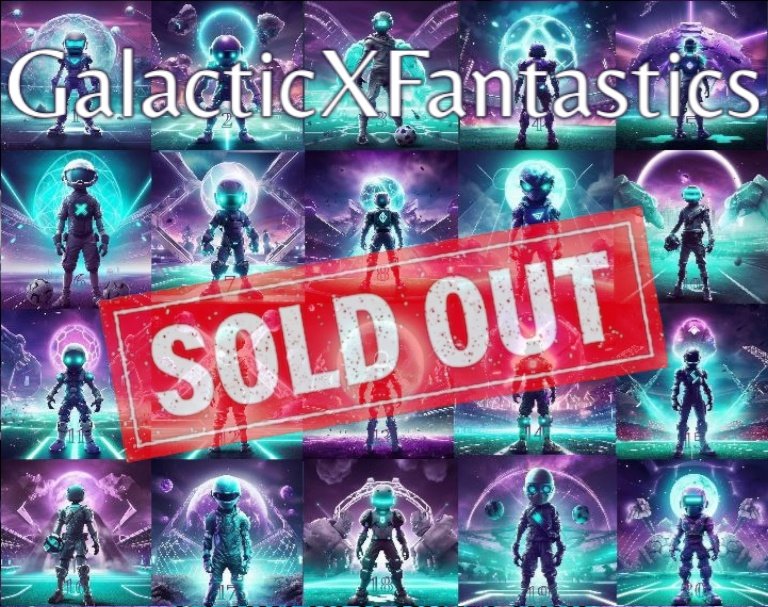 _Galactic_x's tweet photo. Dear Galactic𝕏Bet Footballers,
We are proud to announce that our #First33 and #GXFantastics NFTs are SOLD OUT!
We thank you all for the support and for believing in us!
Let the #SpecialPolls BEGIN!
We are #GalacticXBet | House of all #MultiversX Football !⚽️⚡️ https://t.co/lvZfADJyJv