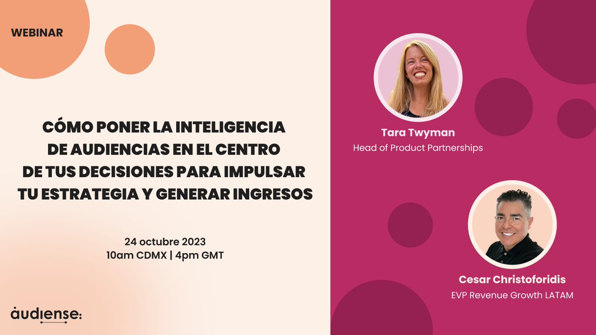 Audiense_es's tweet photo. 👥 ¡Descubre el poder de la inteligencia de audiencias con los mejores expertos en la materia!
Conéctate a nuestro webinar en directo el 24 de octubre.
Reserva tu plaza AHORA 👉 https://t.co/0752zcFW3j https://t.co/AeBeA8TxXq