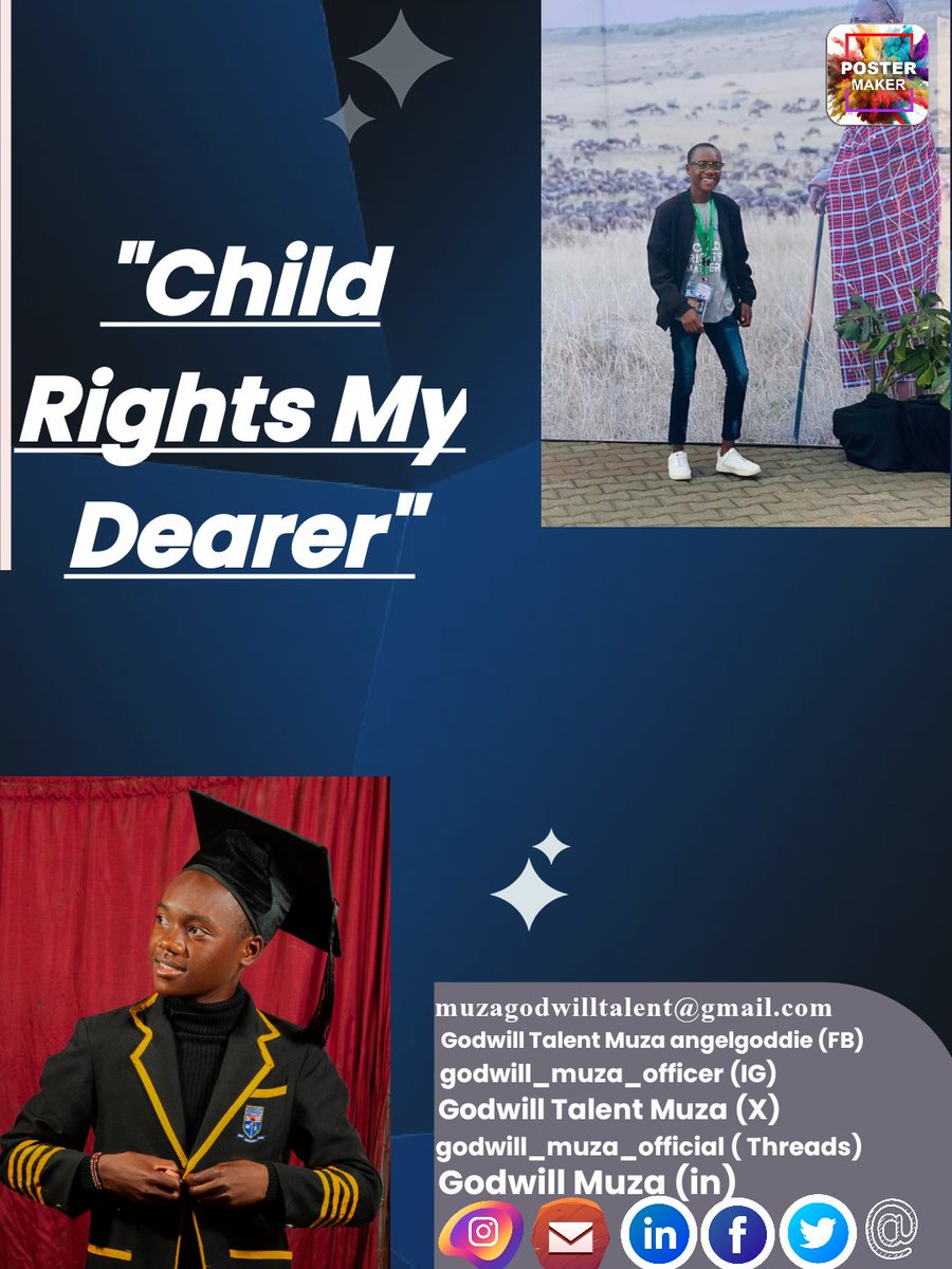 #Childrightsmydearer
#Childrightsmatters

Get in touch with me on my social media handles