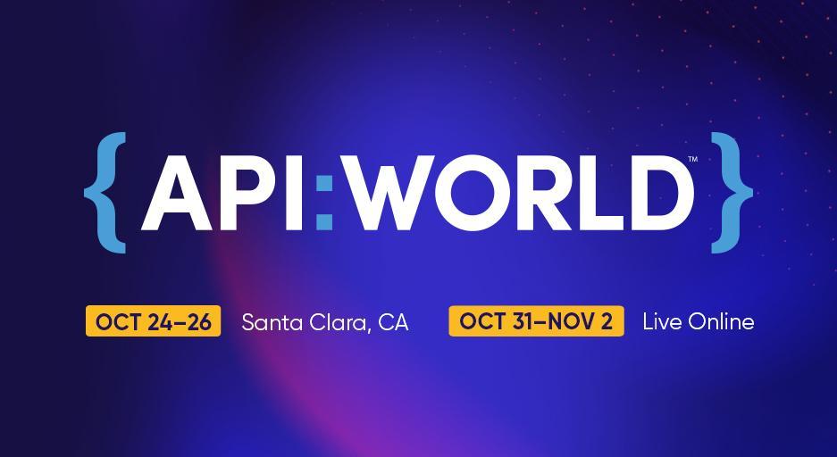 🚀 Get ready for @APIWorld 2023, where innovation in the API industry takes the spotlight! 📅 October 24-26, 2023 Santa Clara, CA 📅 October 31 – November 2, 2023 Online 🌐 Website: apiworld.co 👉 Tech events in the US: devitjobs.us/events #DevITEvents