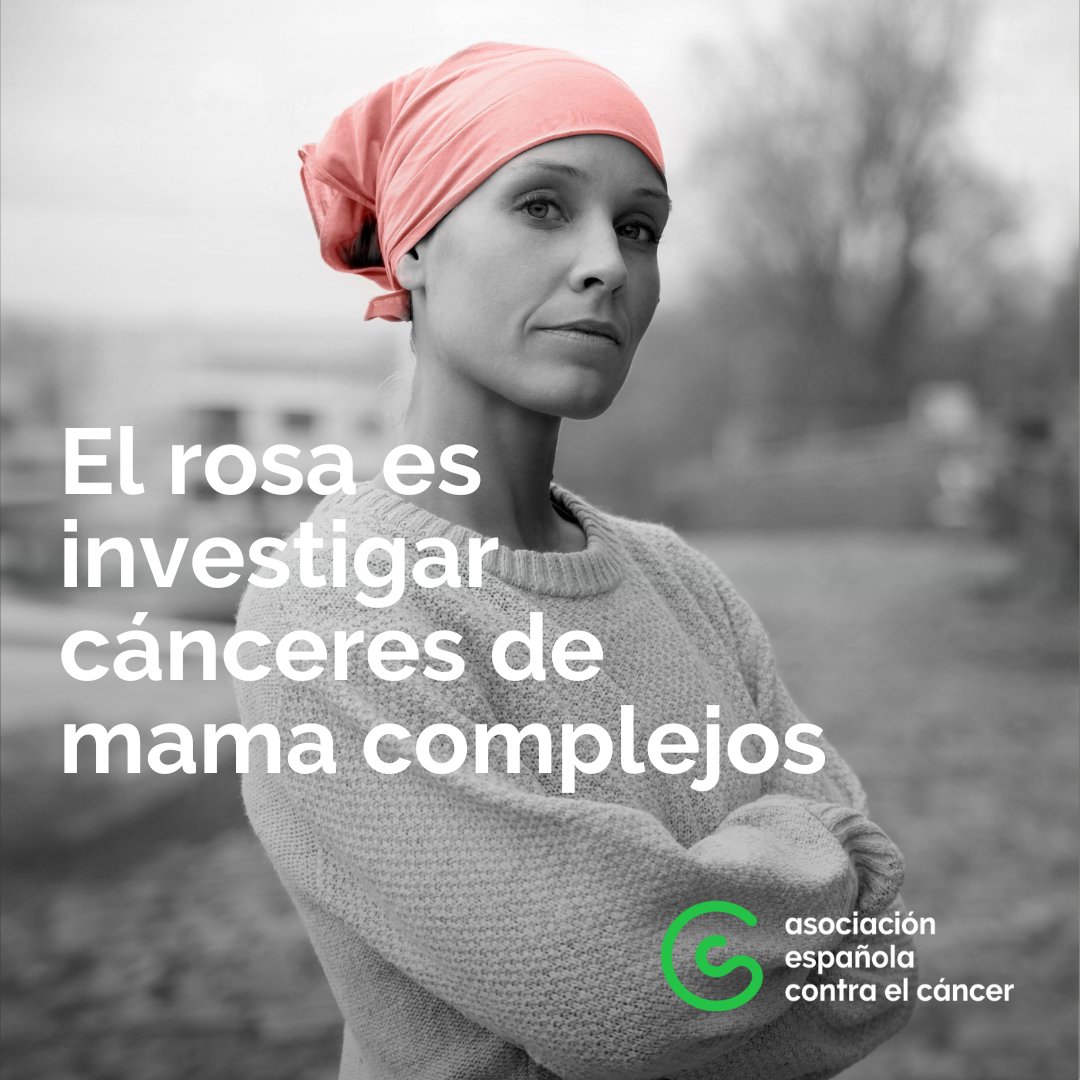 El rosa es investigación. Porque es necesario seguir investigando en cánceres de mama complejos, como el triple negativo, y conocer las causas moleculares que llevan al desarrollo de la metástasis #ElRosaEsMásQueUnColor colabora.contraelcancer.es/campanas/mama-…