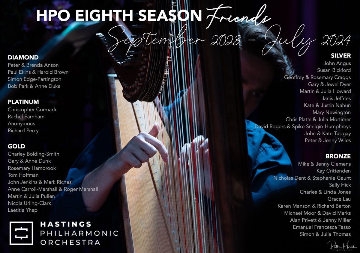 Hastings Philharmonic Orchestra (@hastingsphil) on Twitter photo Thank you to all those who have already joined us as #HPOFriends for our HPO Eighth Season (2023-4).
It's not too late! Please consider joining our team as a HPO Friend. Join today, with memberships starting at £40.
➡️ hastingsphilorchestra.co.uk/support-us
📧 hpogeneralmanager@gmail.com Thank you to all those who have already joined us as #HPOFriends for our HPO Eighth Season (2023-4).
It's not too late! Please consider joining our team as a HPO Friend. Join today, with memberships starting at £40.
➡️ hastingsphilorchestra.co.uk/support-us
📧 hpogeneralmanager@gmail.com