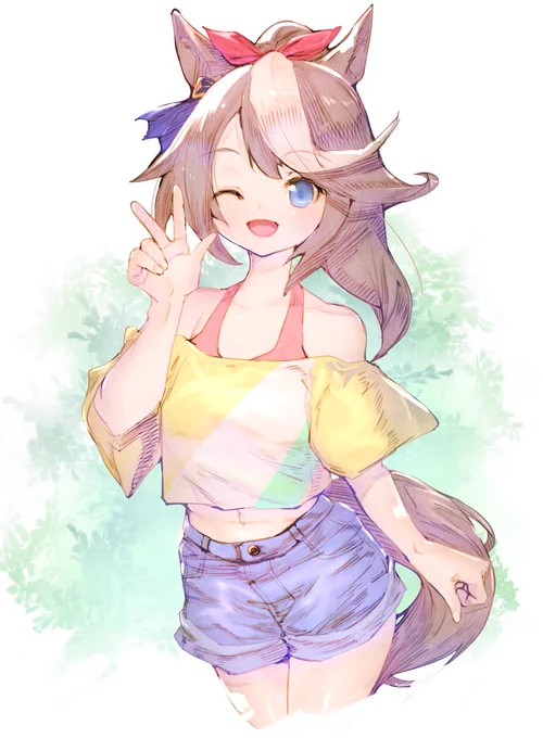 Day64今日は私服トウカイテイオーさん!#100日チャレンジ#ウマ娘プリティーダービー 