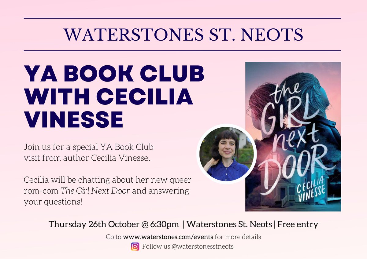 Event Alert! A YA Rom Com, for fans of Heartstopper and To All the Boys I Loved Before come and meet @cookieplease for a good chat and a book signing #comesee #sunnystneots #nextweek