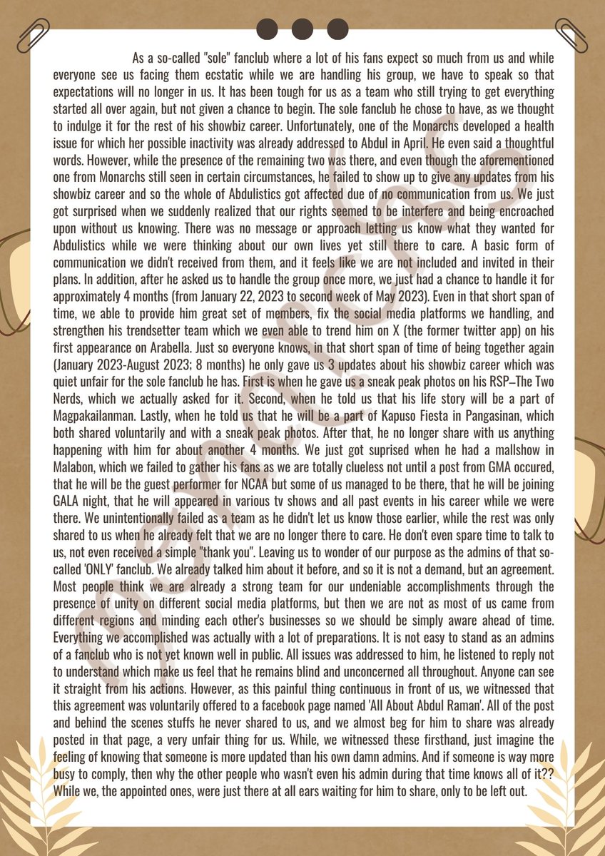 ALMonarchs's tweet photo. The Untold Feelings &amp; Truths: In celebration of our 4 years n 4 months.

As a group we build w transparency, we intend to pen this letter to the whole team, removing all confusions &amp; doubt. Once again, thank u for a years of friendship, &amp; for lending ur ears to us all throughout. https://t.co/YjC8WGWi5J