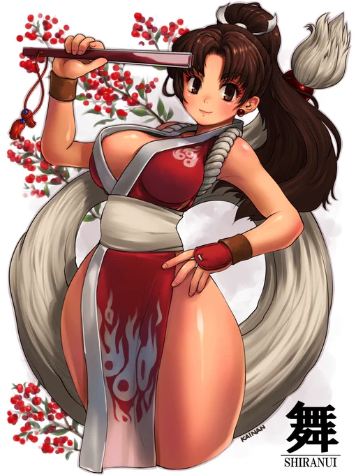 いろいろ日本一!ᐠ(  ᐢ ᵕ ᐢ )ᐟ#不知火舞#餓狼伝説#KOF#格ゲーキャラ描こうぜ 