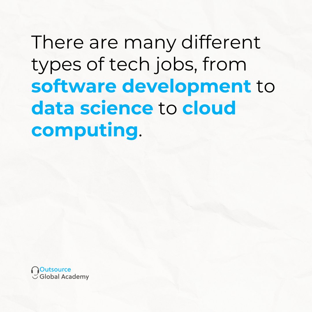 AcademyOgtl's tweet photo. Are you interested in pursuing a career in tech?

From coding and software development to data analysis and cybersecurity, the possibilities are endless.

Explore your options today and take the first step towards a rewarding and fulfilling career in tech!

#OutsourceAcademy https://t.co/ftMWai0yCU