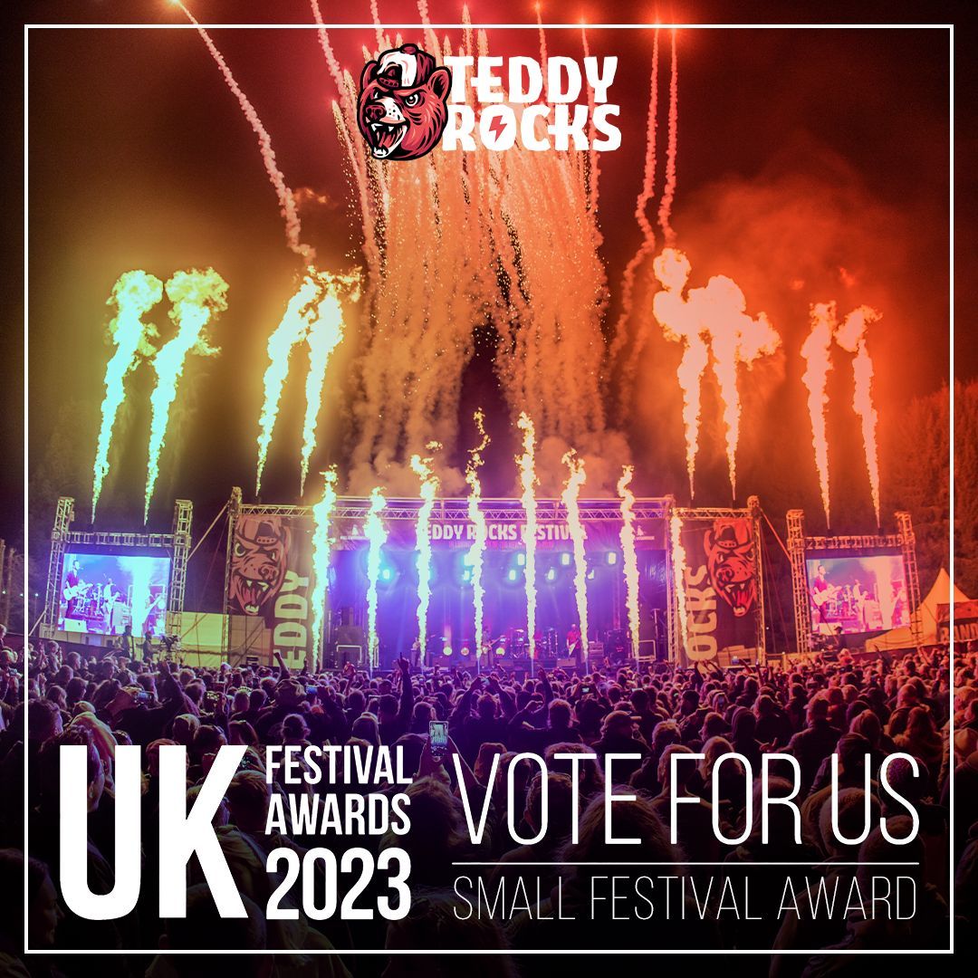 TeddyRocksFest's tweet photo. Please take a moment to vote for us 🫶 We are so proud to be considered for these awards and pride ourselves on the safe, cherished environment we've created at Teddy Rocks 🐻🤘

👪 Family Festival
🔍 Small Festival
🌱 Grassroots Festival

VOTE HERE 🔥 https://t.co/DMPGq7Ke8q https://t.co/3DwBzdp97c