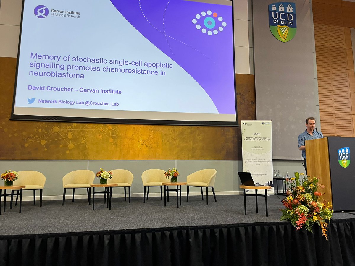 sysbioire's tweet photo. T​his morning's Session 4 was on the topic of #DrugResistance. Our speakers discussed a broad range of cancers and ways that they are working to address the unique challenges presented. #QBISBI2023​ #cancer @QBI_UCSF @UCD_Research @UCDMedicine @UCD_Research @PrecisionOncIre https://t.co/oTb4IaXEHI