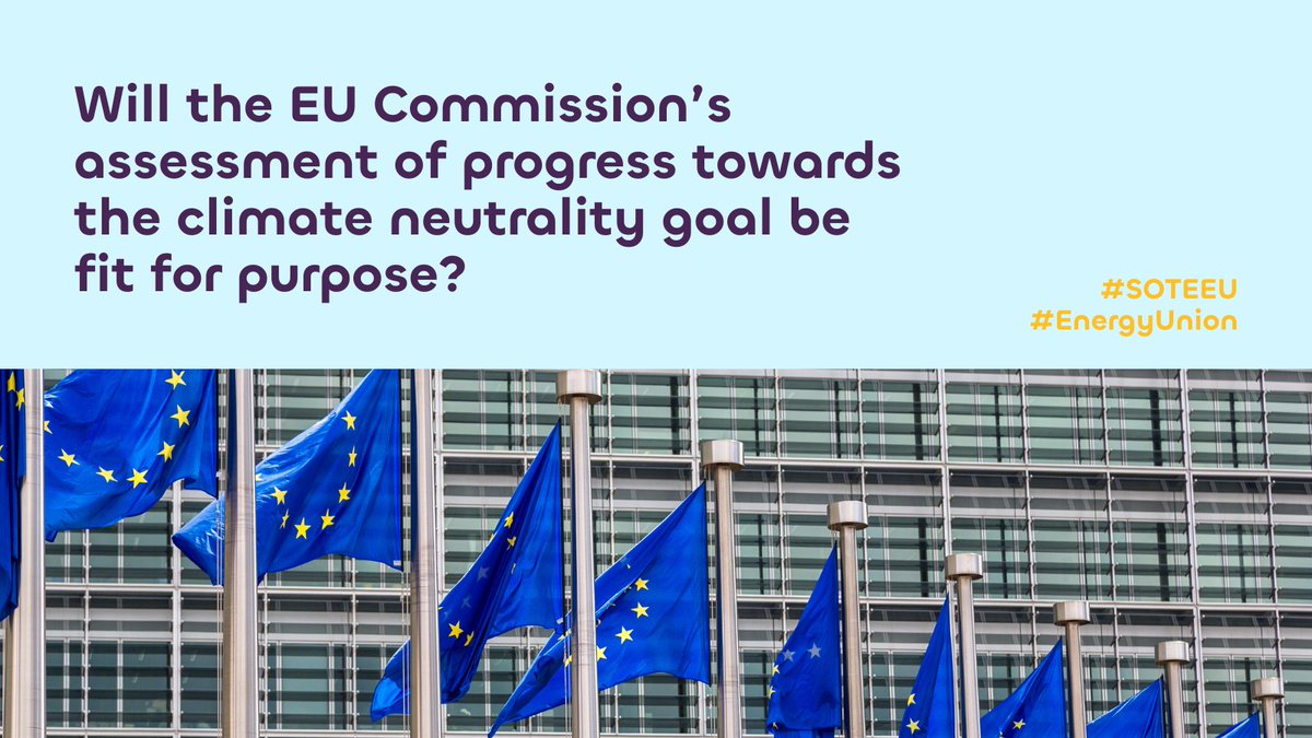 ECNO_climate's tweet photo. In 1 week (25/10), the @EU_Commission will release its assessment of progress to #ClimateNeutrality as part of its State of the #EnergyUnion report. 

Will it be fit for purpose?

🔎As an independent observatory, ECNO will follow the #SOTEEU &amp; later release an in-depth analysis. https://t.co/6r1e5Uhjqo