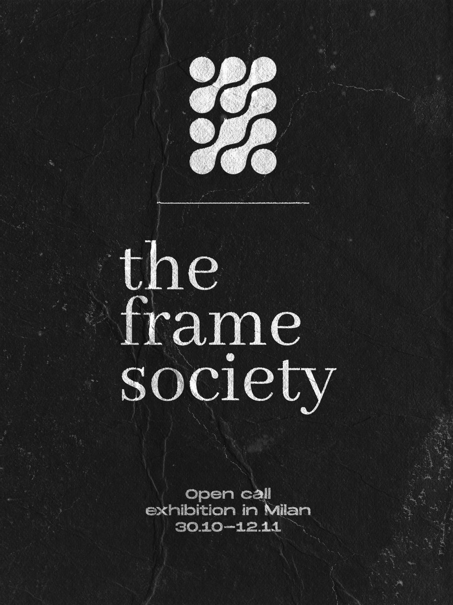 OPEN CALL - NINFA &amp; The Frame Society 

▪️Exhibition in Milan
▪️Showing the winners on Times Square

▪️Follow <a href="/pobedeen/">pobedeen ⚫️</a> / <a href="/theframesociety/">The Frame Society ⬛️</a> / <a href="/Ninfa_io/">NINFA</a> / @sendr0ck 
▪️Publish your art in comments 
▪️QT/RT this tweet 
▪️Tag 2-3 friends