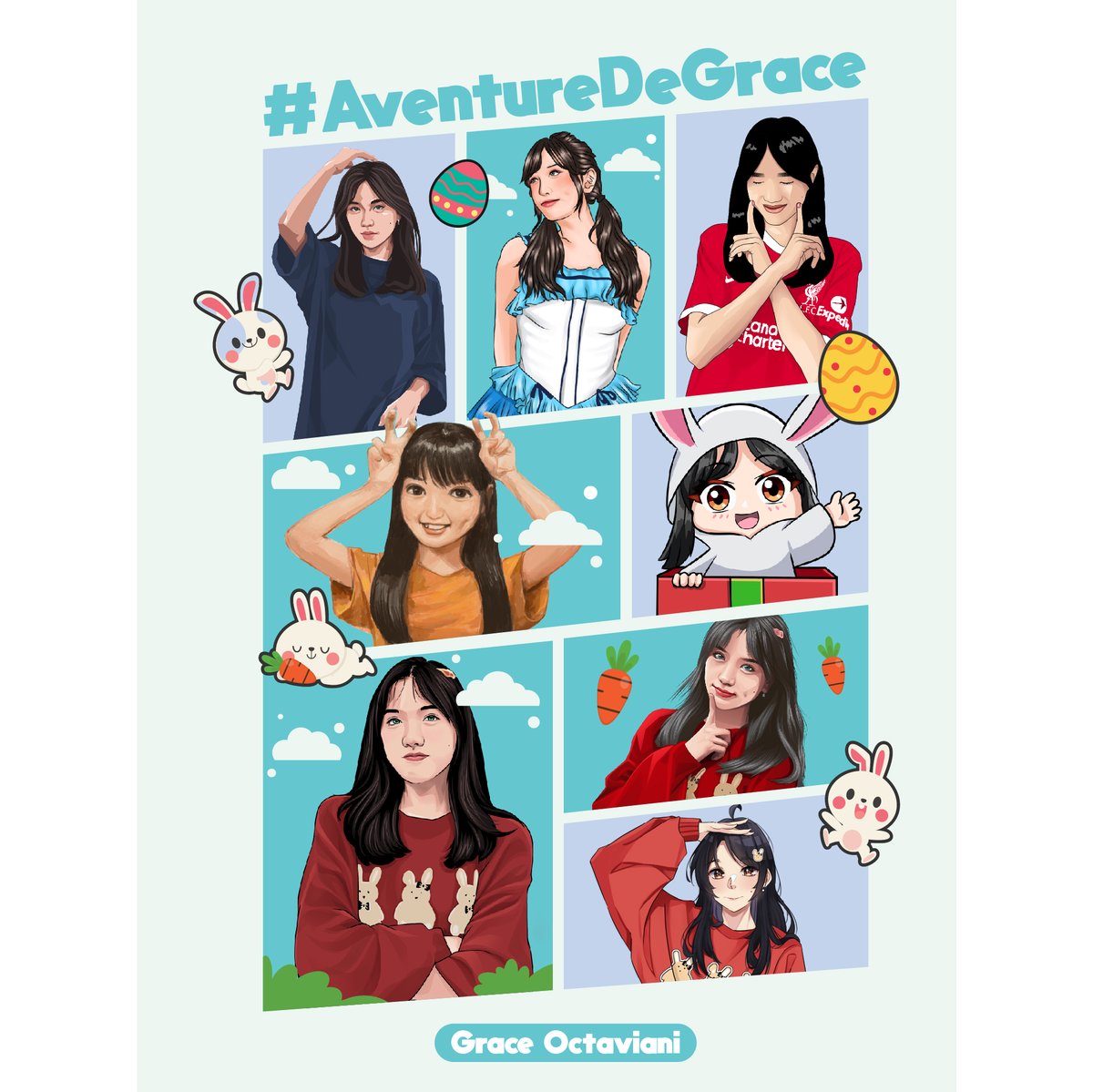 officialVTR48's tweet photo. [Vexelation48 Present]
Gracie Birthday Collaboation!
-
Seperti kelinci yang selalu melompat-lompat dengan semangat, hadapi hidup dengan semangat yang sama. Jangan pernah berhenti bermimpi besar dan mengejar impianmu.

"Selamat ulang tahun, @Gracie_JKT48 ! 🐰"

#AdventureDeGrace https://t.co/k5KV7qzWeU