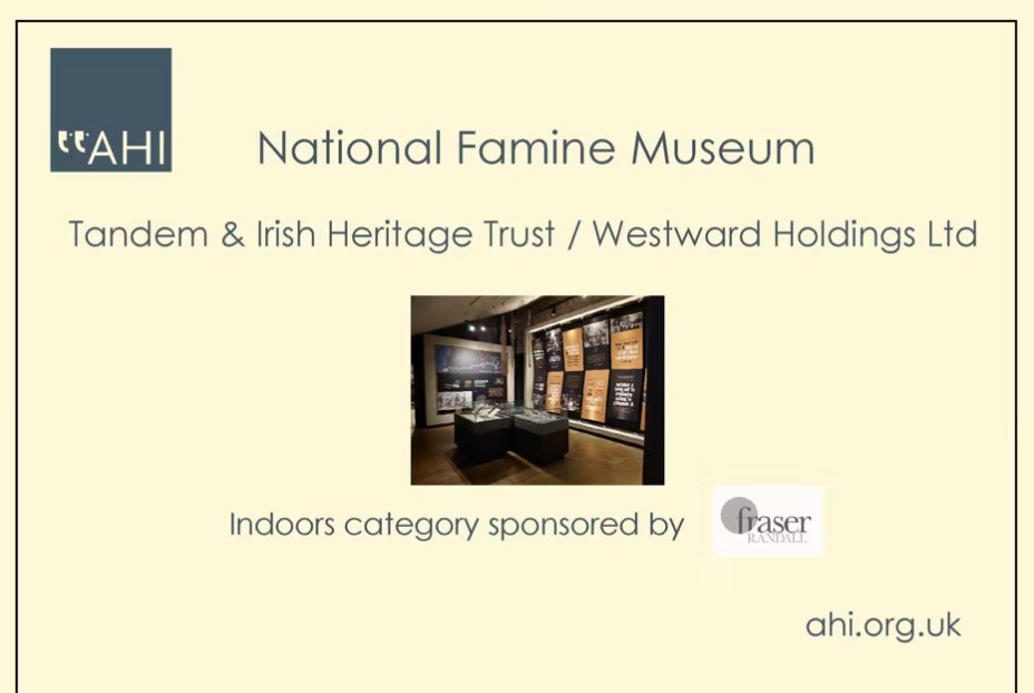 Another award to add to the trophy case this year is the  Association for Heritage Interpretation Awards.
 
For more on the scoring and the award visit ahi.org.uk/awards-results/

#visitroscommon #KeepDiscovering #HeritageForLife