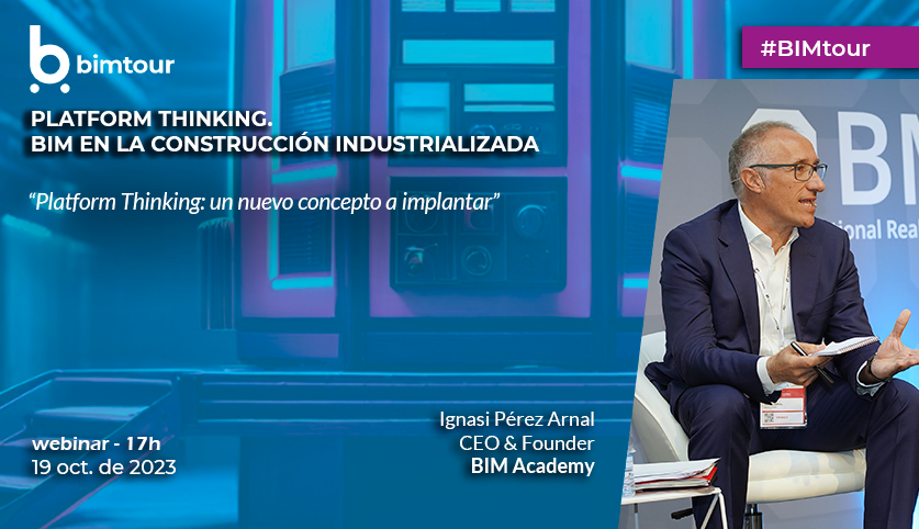 📢 #BIMtour sesión sobre Platform Thinking. #BIM en la Construcción Industrializada

<a href="/iperezarnal/">Ignasi Pérez Arnal</a> (<a href="/BIMAcademyES/">BIM Academy</a> ) participa en la sesión 

Confirma asistencia

🗓️ 19/10/23
⏰ 17h
👉  bit.ly/BtPlatformThin…

<a href="/BIMCommunity_ES/">BIMCommunity_Es</a>,  <a href="/datalaing/">#HablemosBIM - BIM Ve Community</a>,  <a href="/socialtek_media/">SocialTek Media</a>