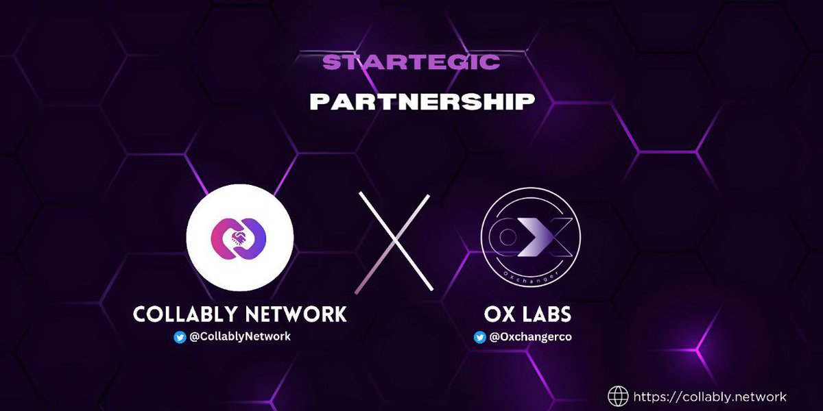 🌐 Exciting Partnership Announcement! 🤝 🤝 We're thrilled to announce our collaboration with @Oxchangerco. 👀 OXLabs is OXWallet's native cryptocurrency, used for fees and staking. OXWallet is a decentralized platform for secure storage, transactions, and more. #Collably