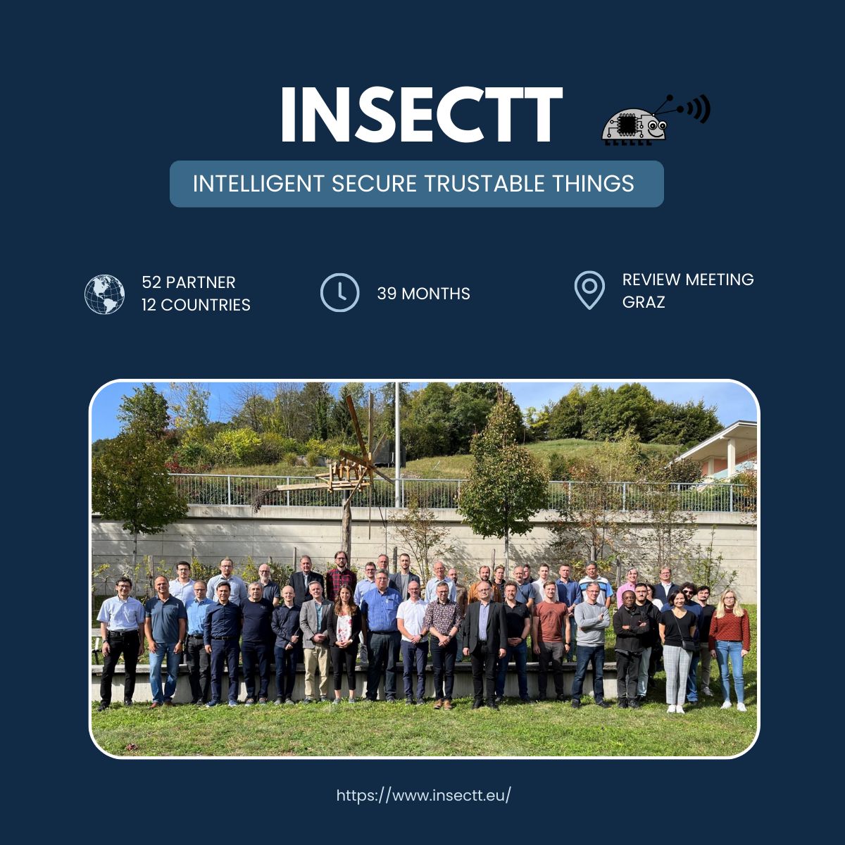 After an incredible journey spanning 3 years and 3 months, we are “happy” to announce that our EU project has successfully come to an end. 🌎

Thank you, InSecTT team, for an unforgettable journey! 👏🏼