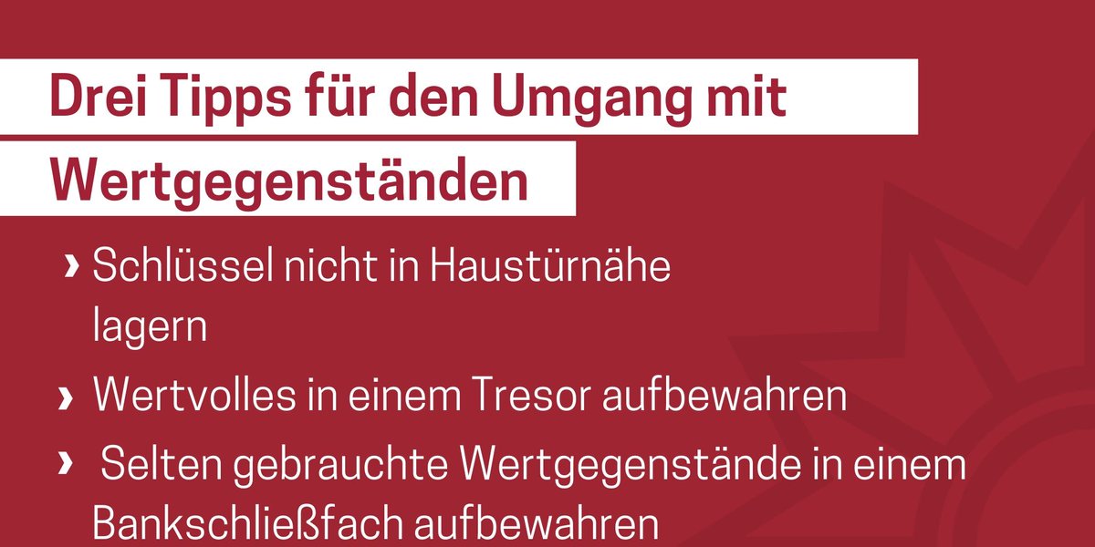 Polizei_SDL's tweet photo. #Wertgegenstände
Portemonnaie, Bargeld, Autoschlüssel (mit Keyless-Go) oder EC-Karten. Lassen Sie Ihre Wertgegenstände nie "los" rumliegen.
#diebstahl #einbruch #schlüssel #wertsachen https://t.co/lv1K96nCAZ