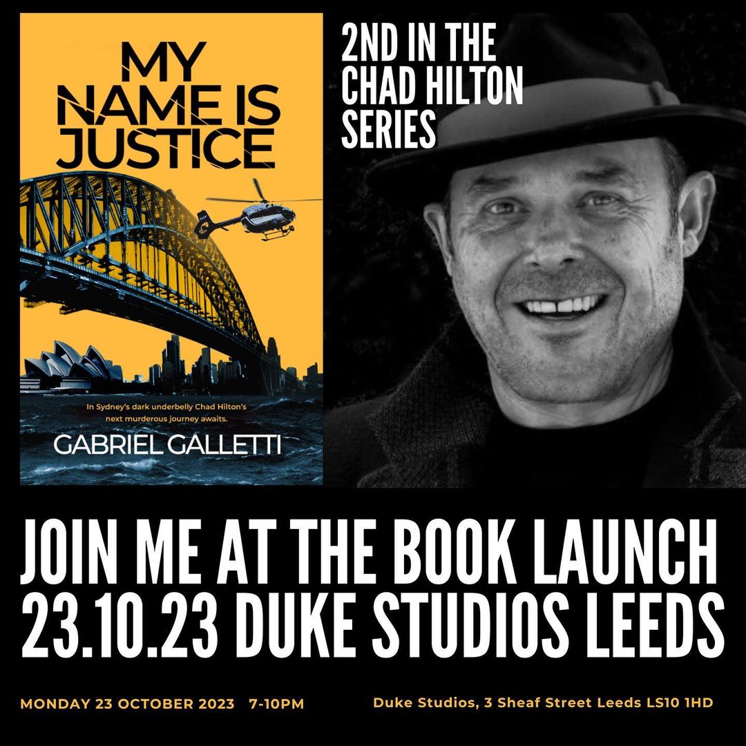 Duke Studios (@dukestudioleeds) on Twitter photo 📚 B O O K L A U N C H // My Name is Justice by <a href="/GabeGalletti/">Gabriel Galletti</a>
🎉 Join us to showcase the latest work of the up-and-coming crime author Gabe Gallettior.
📅 Monday 23rd October
⏰ 7pm
📍 Duke Studios
🎟️ Get your free ticket here - bit.ly/48KeaNv 📚 B O O K L A U N C H // My Name is Justice by <a href="/GabeGalletti/">Gabriel Galletti</a>
🎉 Join us to showcase the latest work of the up-and-coming crime author Gabe Gallettior.
📅 Monday 23rd October
⏰ 7pm
📍 Duke Studios
🎟️ Get your free ticket here - bit.ly/48KeaNv