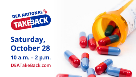 Do you have unused or expired prescription medications at home? Take them to a collection site on October 28 to support @DEAHQ's National Prescription Drug #TakeBackDay. Visit dea.gov/takebackday to find a collection site near you. @DEAWashingtonDC