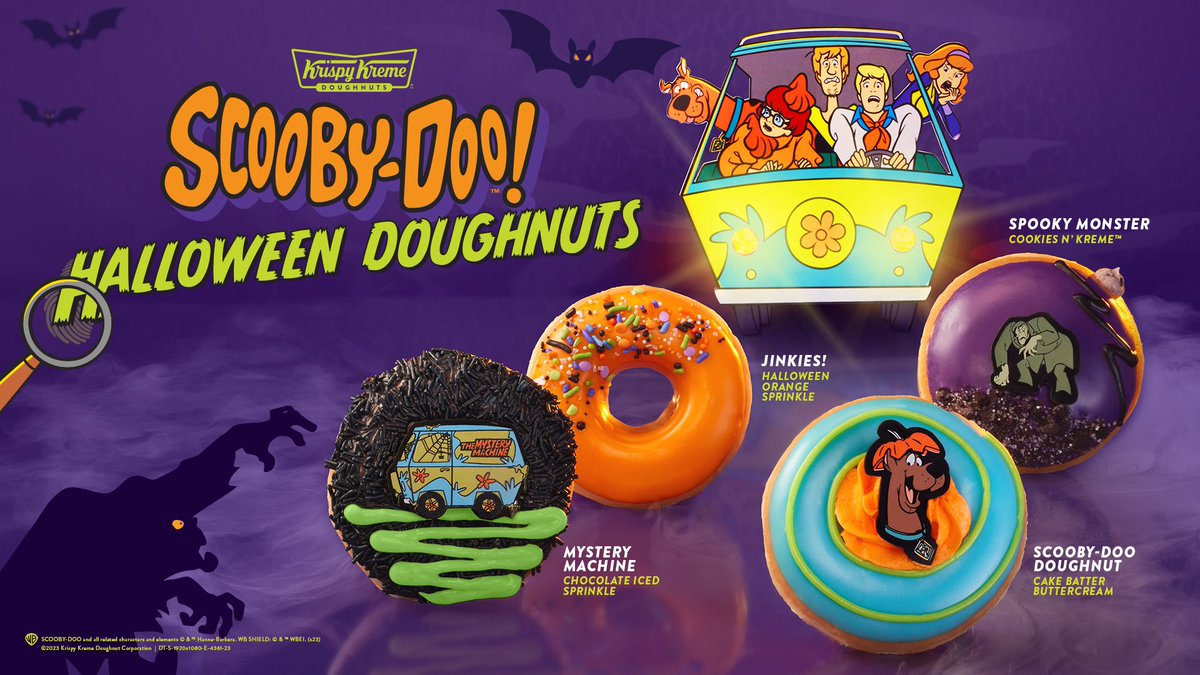 KrispyKremeCan's tweet photo. Jinkies!

#Halloween #wedodoughnuts https://t.co/uKkLIy7VBS