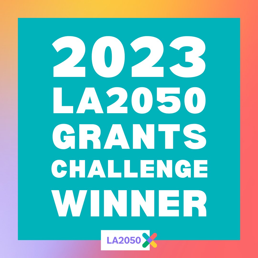 AHJNetwork's tweet image. We are honored to have been selected as a winner of the 2023 @LA2050 Grants Challenge! 🥳 You can check out our winning proposal now on the Ideas Hub at LA2050.org #forabetterLA #LA2050X