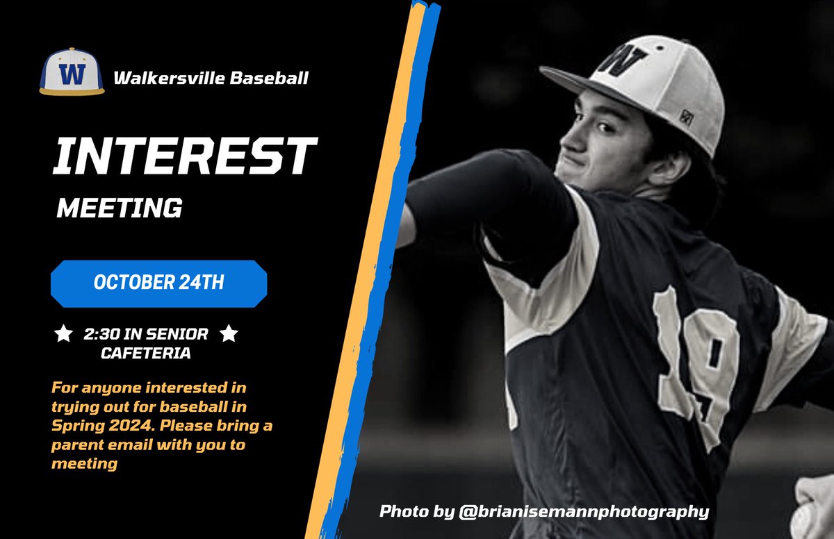 For anyone interested in trying out for JV or Varsity baseball in the Spring. 

Tryout Information and Winter workouts/opportunities will be discussed. 

If you are unable to attend, please reach out to Coach Boyd for information. 

Email: Shane.boyd@fcps.org